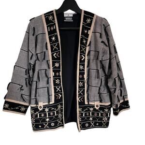 Yak Magik Handwoven Cotton Art-to-Wear Shisha Mirror Jacket Size:Medium